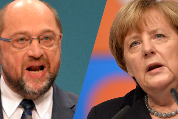 TV-Duell zwischen Merkel und Schulz mit Untertiteln und Gebärdensprachdolmetschern