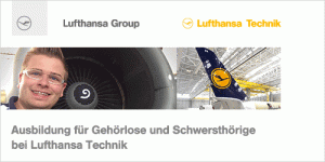 Lufthansa-Stellenangebot für Gehörlose und Schwerhörige